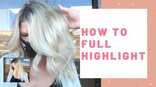 Platinum Blonde Highlights - [FULL HIGHLIGHT FOIL PLACEMENT]