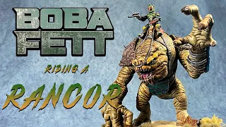 BOBA FETT Riding A RANCOR - MONSTER SKIN Tutorial - Desert Bases #maythe4th