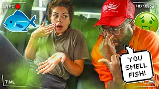 SMELLING LIKE FISH PRANK TO SEE MY HUSBAND'S REACTION!!