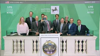 Lloyds Banking Group plc (NYSE: LYG) Rings The Closing Bell®