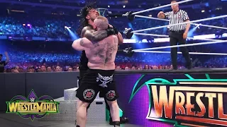 Brock Lesnar brutalizes Roman Reigns in a shocking display of force: WrestleMania 34 (WWE Network)