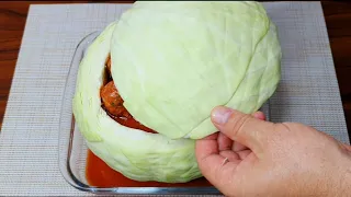 A NEW RECIPE! HAVE YOU EVER COOKED LIKE THIS? INCREDIBLY DELICIOUS! A SIMPLE CABBAGE RECIPE