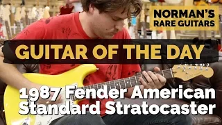 Guitar of the Day: 1987 Fender American Standard Stratocaster | Norman's Rare Guitars