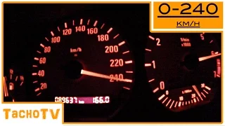 BMW E36 328i Cabrio 0-240 km/h 1080p