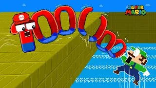 Wonderland: BIG NUMBERS | The Cliff Challenge in Super Mario Bros. | Game Animation