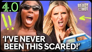 Adeola & Chloe Burrows HIGH-SPEED Chase in MAD Stunt Challenge! | Ready Or Not | @channel4.0