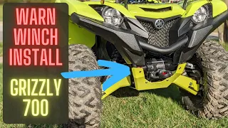 Warn Winch Install  |  Yamaha Grizzly 700  |  Tips+Tricks  |  Correct mount plate!