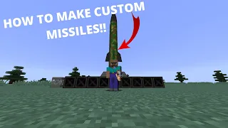 Minecraft Nuclear Tech Mod| HOW TO MAKE CUSTOM/LAUNCH NUCLEAR MISSILES!!