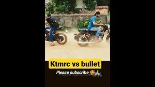 kon best he ktm rc vs bullet🤯💪#ktmrc#bullet #shorts #ytshorts #indian