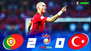 Portugal 2-0 Turkey - EURO 2008 - Extended Highlights - English Commentary - Full HD