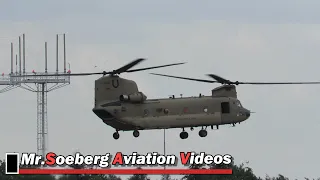 STOP-OVER many CH-47/ UH-60's  US Army 4th CAB at Eindhoven