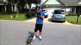 How to toeside standup slide on a longboard