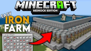 Easy Iron Farm in Minecraft Bedrock 1.17 Tutorial (MCPE/Xbox/PS4/Nintendo Switch/Windows10)