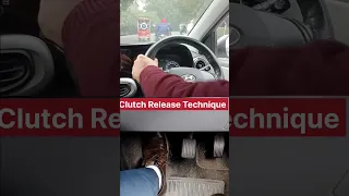 Clutch release technique at 1st gear for new beginners #shorts #driving