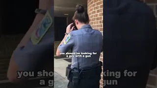 Dumbest Female Cop Ever Violates Civilians Rights! Public Trespass & ID Refusal 1st Amendment Audit