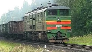 2ТЭ10МК-3111 (БЧ, ТЧ-16 Витебск) с грузовым поездом