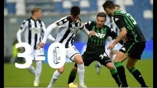 Udinese Vs Sassuolo 3-0  Serie A 12/01/2020