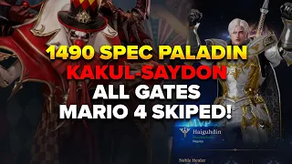 Lost Ark: 1490 Spec Paladin Kakul-Saydon All Gates - Mario 4 Skipped