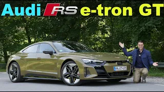 Audi e-tron GT RS 😮  EV supercar driving REVIEW with German Autobahn