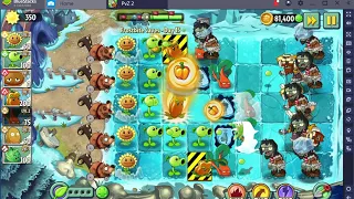 Plants vs Zombies 2 : Frostbite Caves day 15 Walkthrough Beginner