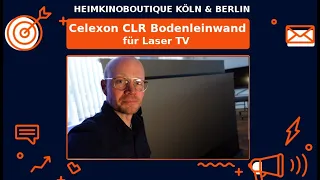 Die neue Celexon CLR UST Kontrastleinwand II Plus im Test. Die ideale Bodenleinwand für Laser TV?