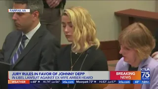 Jury rules in favor of Johnny Depp in libel lawsuit against Amber Heard