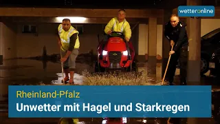 Schwere Unwetter mit Hagel und Starkregen