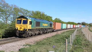 (HD) Freight bonanza on the Felixstowe Branch - 11/5/21