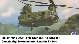 Large Scale! Italeri 1:48 ACH-47 Chinook Helicopter Kit Review
