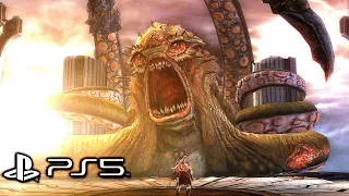 God of War 2 Remastered (PS5) - Kraken Boss Fight (4K 60FPS)