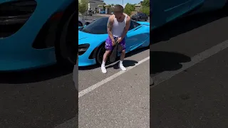 Caught a stranger sitting on my $300k Mclaren 720s… he was not expecting me to do THIS…