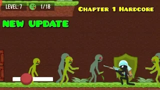 ZOMBIE IN CAVE CHAPTER 1 HARDCORE Level 6-10 Stickman Zombie Shooter