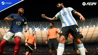 EA Sports FC 24 - Argentina vs France - Messi vs Mbappe | Gameplay PC