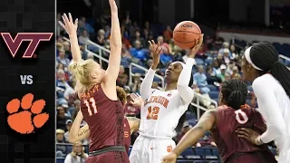 Virginia Tech vs. Clemson ACC Women's Basketball Tournament Highlights (2019)