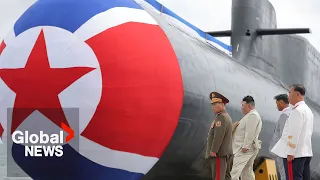 North Korea says it has launched its 1st nuclear attack submarine