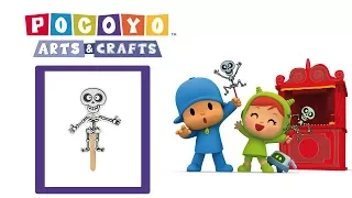 ✂️POCOYO in ENGLISH📏: Arts & Crafts - Skeleton Puppet (Halloween) | VIDEOS and CARTOONS for KIDS