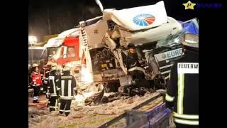 Fatal Crashes Germany: Over 100 car crashed near Frankfurt & 2 dead heavy truck crashes on A3