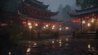 Whispers of Serenity - Chinese Temple Rain for Deep Rest | Increase Sleep Quality