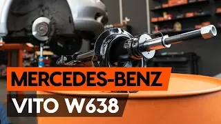 How to change a front shock strut on MERCEDES-BENZ VITO 1 (W638) [TUTORIAL AUTODOC]