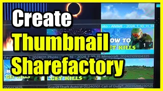 How to Create Thumbnail on Video for Sharefactory PS5 (Youtube Upload)