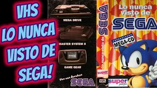 VHS - LO NUNCA VISTO DE SEGA (SE PRESENTA EL SEGA/MEGA CD). AÑO 1992