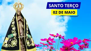 SANTO TERÇO DE APARECIDA DE HOJE - 02/05/2024 | MISTÉRIOS LUMINOSOS | MAIO MÊS MARIANO