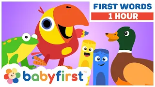 Toddler Learning Videos | Color Crew & Larry Surprise Eggs | Animals & Vehicles for Kids | BabyFirst