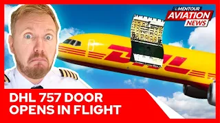 Boeing 757 diverts after Cargo door OPENS IN FLIGHT! Mentour Aviation News