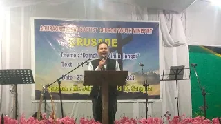 Speaker ; mr John Ferdinand k sangma Aguragre Baptist Church youth ministry