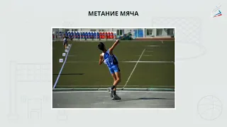Урок физкультуры. Техника метания малого мяча.