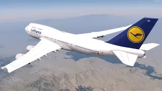 [P3D v4] Frankfurt [EDDF] - Los Angeles [KLAX] Full Flight! | Lufthansa PMDG 747-400