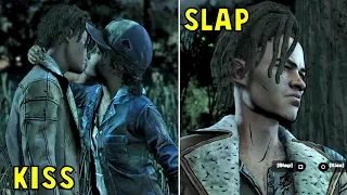 Clementine Slaps or Kisses Louis VS Do Nothing -All Choices- The Walking Dead Final Season Episode 3