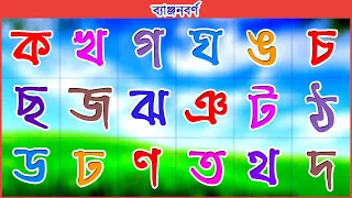 বাংলা বর্ণমালা ক খ গ ঘ | ব্যঞ্জনবর্ণ উচ্চারণ | Banjonborno Bangla Alphabet