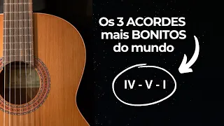 COMO FAZER FUNDO MUSICAL LINDO NO VIOLÃO, 3 ACORDES